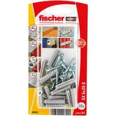 FISCHER Stenski čepi in vijaki Fischer Stenski čepi in vijaki 20 kosov (5 x 25 mm)