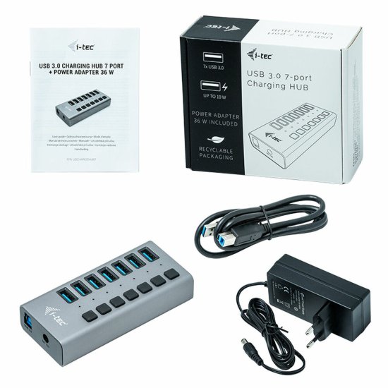 Miramarket USB Hub i-Tec U3CHARGEHUB7