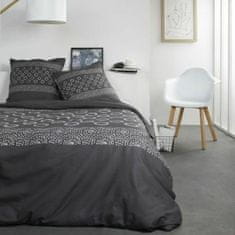 NEW Komplet posteljnine TODAY Krogi Temno siva Zakonska postelja 240 x 260 cm