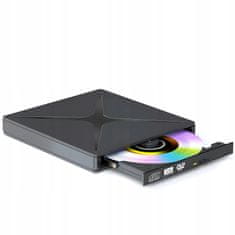 Dexxer 4v1 prenosni zunanji pogon CD in DVD zapisovalnik USB 3.0 čitalec SD