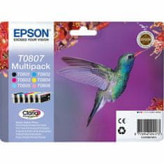 NEW Kartuša Izvirna (paket 4 kosov) Epson Multipack T0807 6 colores Multipack T0807 Pisana