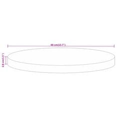 Vidaxl Mizna plošča Ø 40x3,8 cm okrogla trden robusten mangov les