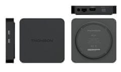 Thomson android box 240G/ 4K Ultra HD/ H.265/HEVC/ HDR10/ NETFLIX/ HBO/ Disney+/ HDMI/ USB/ LAN/ Wi-Fi/ BT/ Android TV12