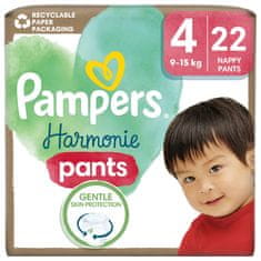 Pampers plenične hlače Harmonie Baby velikost 4, 22 kosov, 9kg-15kg