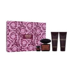 Versace Crystal Noir Set parfumska voda 90 ml + losjon za telo 100 ml + gel za prhanje 100 ml + parfumska voda 5 ml za ženske