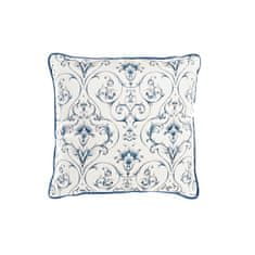 DKD Home Decor Blazina DKD Home Decor Modra Bela Kvadraten Flori Neoklasičen 45 x 10 x 45 cm