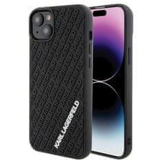 Karl Lagerfeld Ovitek Karl Lagerfeld za iPhone 15 Pro Max – Black 3D Rubber Multi Logo