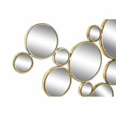 DKD Home Decor Stensko ogledalo DKD Home Decor Crystal Metal Metallic Circles (115 x 3 x 65 cm)