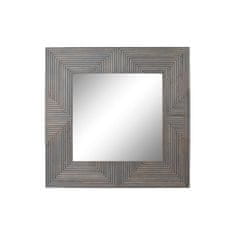 NEW Stensko ogledalo DKD Home Decor 121 x 4 x 121 cm Kristal Siva Les Mangov les