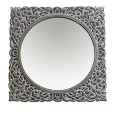 BigBuy Stensko ogledalo Versa Squared Mirror MDF Wood (3,8 x 65,5 x 65,5 cm)