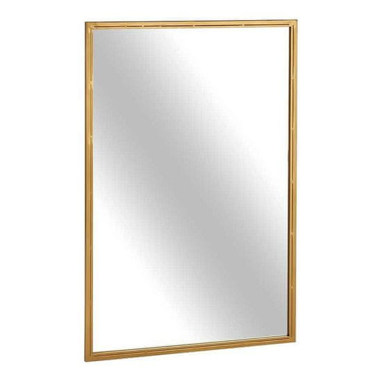 BigBuy Stensko ogledalo Crystal Golden Metal (60 x 2 x 90 cm)