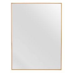 BigBuy Stensko ogledalo Golden Metal 60 x 80 cm