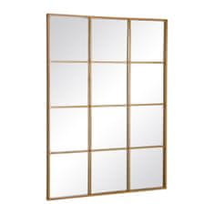 BigBuy Stensko ogledalo Crystal Golden Metal 90 x 3 x 120 cm Okno