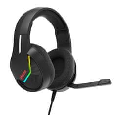 Marvo H8618 2.0 USB RGB Gaming črne naglavne slušalke