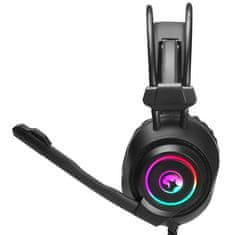 Marvo HG9056 7.1 RGB USB črne gaming naglavne slušalke z mikrofonom