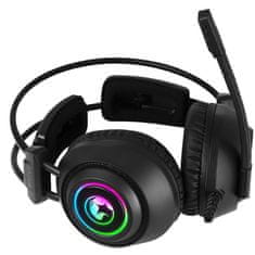 Marvo HG9056 7.1 RGB USB črne gaming naglavne slušalke z mikrofonom