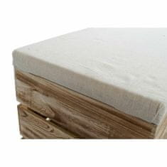 DKD Home Decor Podnožje za noge DKD Home Decor Beige Natural Wood Loft 60 x 35 x 44 cm