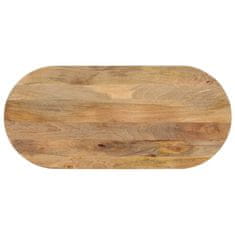 shumee Mizna plošča 110x50x2,5 cm ovalna trden mangov les