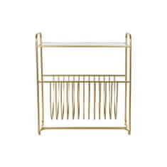 DKD Home Decor Stojalo za revije DKD Home Decor Mirror Golden Metal (76 x 35 x 83 cm)