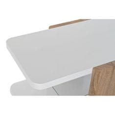 NEW Stranska miza DKD Home Decor Bela Rjava Kristal Les MDF 110 x 60 x 45 cm