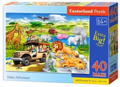 Castorland Puzzle Pustolovščina na safariju MAXI 40 kosov