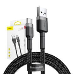 BASEUS Baseus Cafule kabel USB-C 2A 2m (siva+črna)