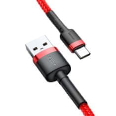 BASEUS Baseus Cafule USB-C kabel 3A 0,5 m (rdeč)