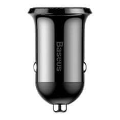 BASEUS Baseus Grain Pro 2x USB 4,8A avtomobilski polnilec (črn)