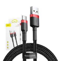 BASEUS Baseus Cafule kabel USB-C 3A 0,5 m (rdeča+črna)