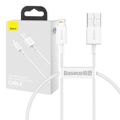 BASEUS Baseus Superior Series kabel USB na Lightning, 2,4 A, 0,25 m (bela)