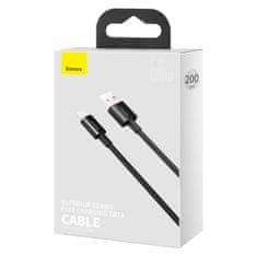 BASEUS Kabel Baseus Superior Series USB do USB-C, 66W, 2 m (črn)