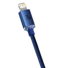 BASEUS Baseus Crystal kabel USB-C na Lightning, 20 W, 1,2 m (modri)