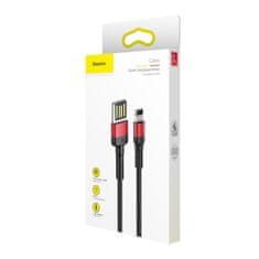 BASEUS Baseus Cafule Dvostranski kabel USB Lightning 2,4A 1 m (črn+rdeč)