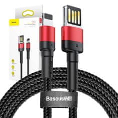 BASEUS Baseus Cafule Dvostranski kabel USB Lightning 2,4A 1 m (črn+rdeč)