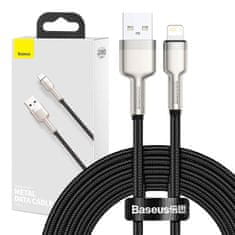 BASEUS Kabel USB za Lightning Baseus Cafule, 2,4 A, 2 m (črn)