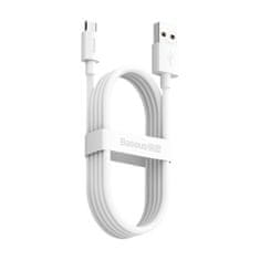 BASEUS Baseus Simple Wisdom Data Cable Kit USB to Micro 2.1A (2PCS/Set) 1.5m White