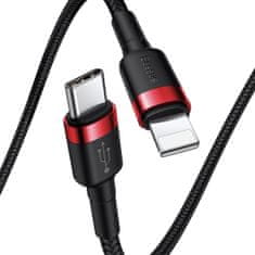 BASEUS Baseus Cafule Cable Type-C to iP PD 18W 1m Red+Black