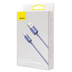 BASEUS Baseus Crystal Shine kabel USB-Lightning, 2,4 A, 1,2 m (vijolična)