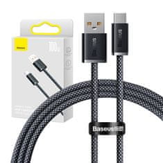 BASEUS Kabel USB na USB-C Baseus Dynamic Series, 100 W, 1 m (siv)