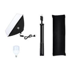 NEW Studijski set Puluz softbox 50x70cm, stativ, LED žarnica 1 kos PU5070EU