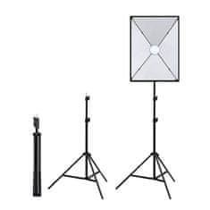 NEW Studijski set Puluz softbox 50x70cm, stativ, LED žarnica 1 kos PU5070EU