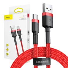 BASEUS Baseus Cafule USB-C kabel 2A 3 m (rdeč)