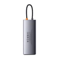 NEW Vozlišče 9v1 Baseus Metal Gleam Series, USB-C na 2x USB 3.0 + 2x HDMI + USB 2.0 + USB-C PD + Ethernet RJ45 + microSD/SD