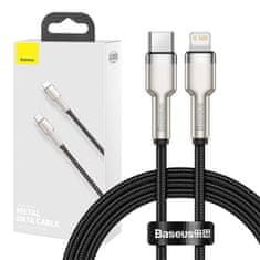 BASEUS USB-C cable for Lightning Baseus Cafule, PD, 20W, 1m (black)