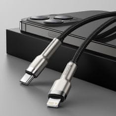 BASEUS USB-C cable for Lightning Baseus Cafule, PD, 20W, 1m (black)