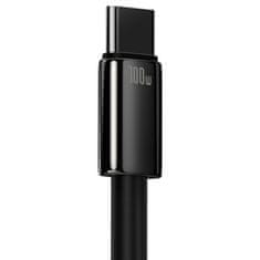 BASEUS Baseus Tungsten Gold kabel USB na USB-C, 100 W, 2 m (črn)