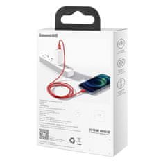 BASEUS Baseus Superior Series USB na iP kabel 2,4A 1m (rdeč)