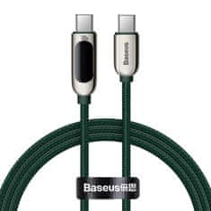 BASEUS Baseus zaslonski kabel USB-C do USB-C 100W 1m (zelen)