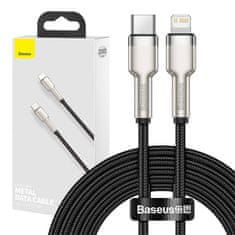 BASEUS Kabel USB-C za Lightning Baseus Cafule, PD, 20 W, 2 m (črn)