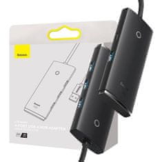 NEW Vozlišče 4w1 Baseus Lite Series USB do 4x USB 3.0 2m (czarny)